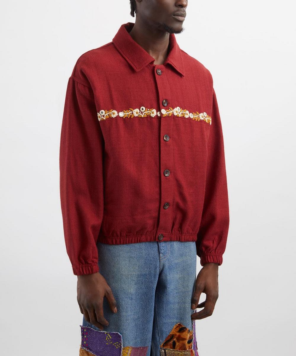 Liberty London Kartik Research Rishikesh Embroidered Herringbone Jacket