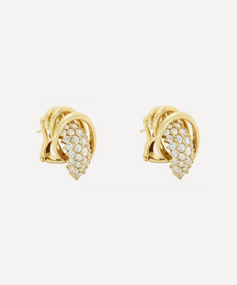 liberty london Kojis 14ct Gold Jose Hesse Diamond Earrings