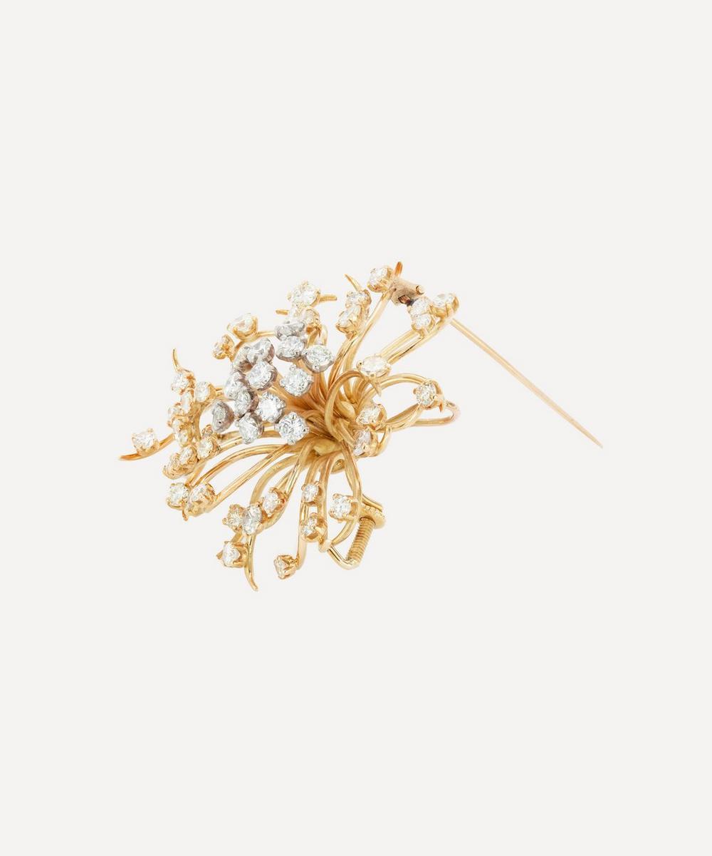 liberty london Kojis 18ct Gold Irish Diamond Brooch