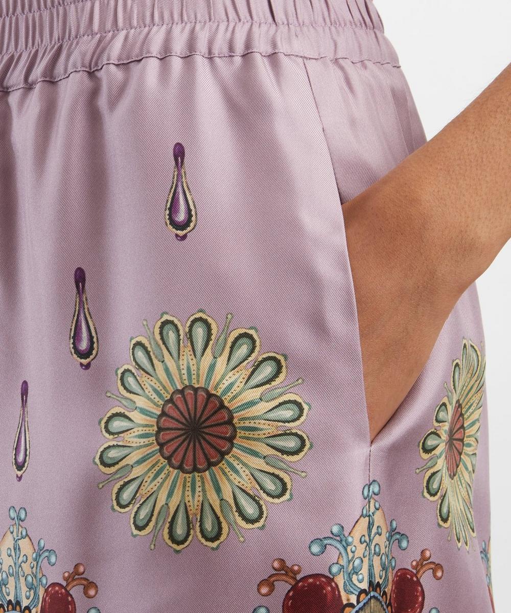 Liberty London La DoubleJ Nucleus Silk Twill Palazzo Trousers