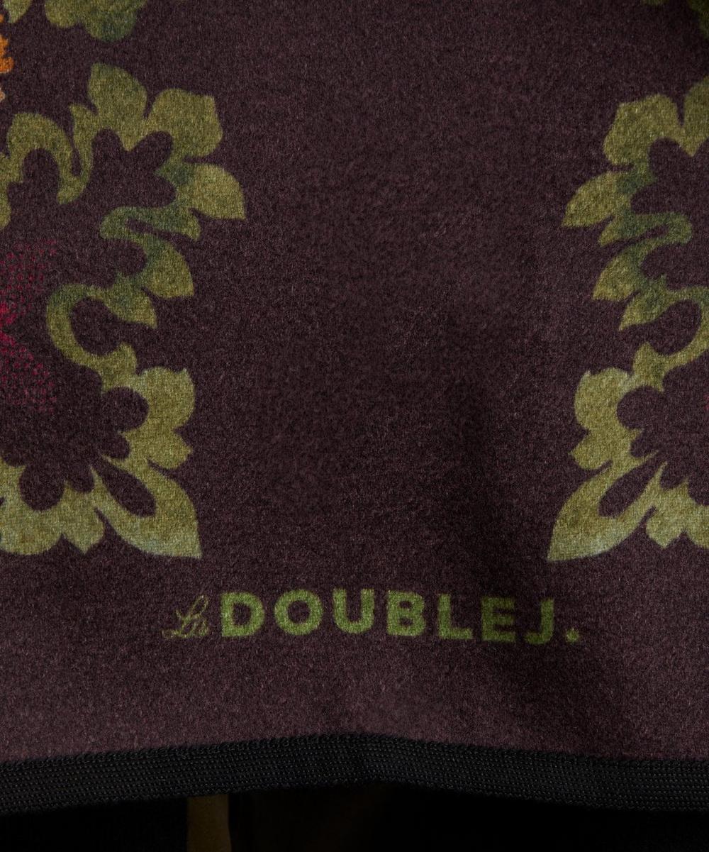Liberty London La DoubleJ Placée Patterned Wool Poncho