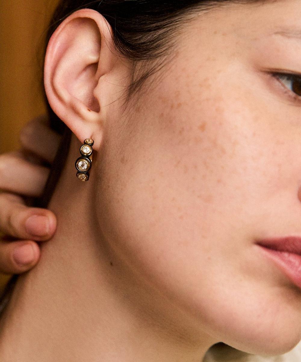 liberty london Laura Vann 14ct Gold-Plated Vermeil Silver Lia Hoop Earrings