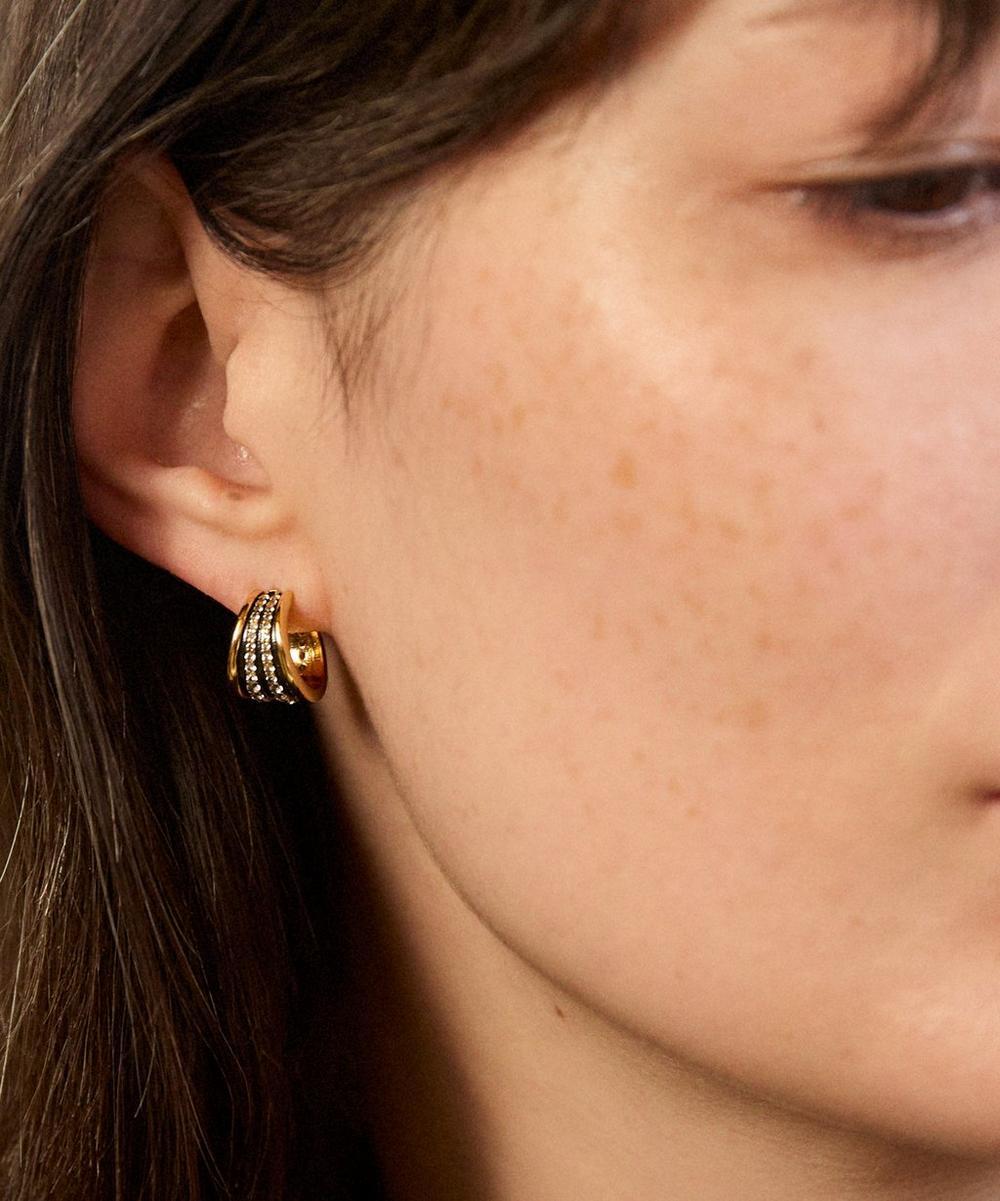 liberty london Laura Vann 14ct Gold-Plated Vermeil Silver Nina Hoop Earrings