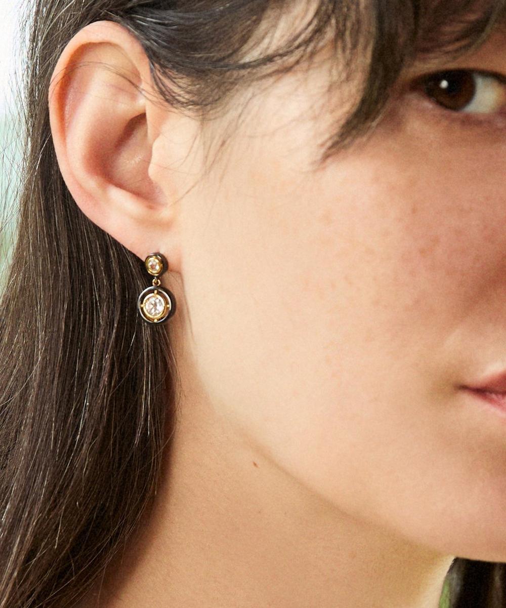 Liberty London Laura Vann 14ct Gold-Plated Vermeil Silver Sacha Drop Earrings