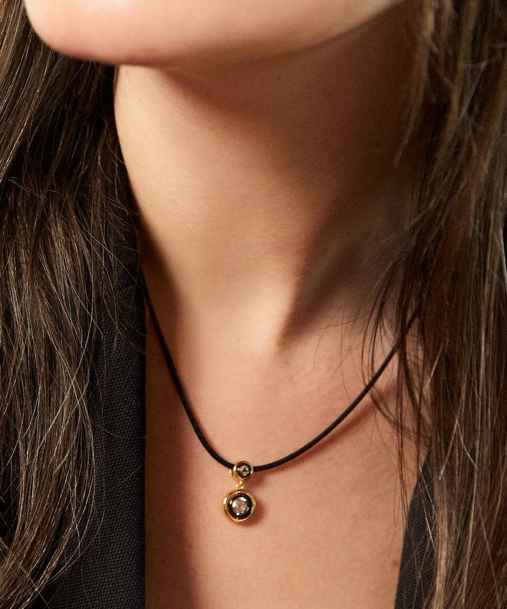 liberty london Laura Vann 18ct Gold-Plated Remi Cord Necklace