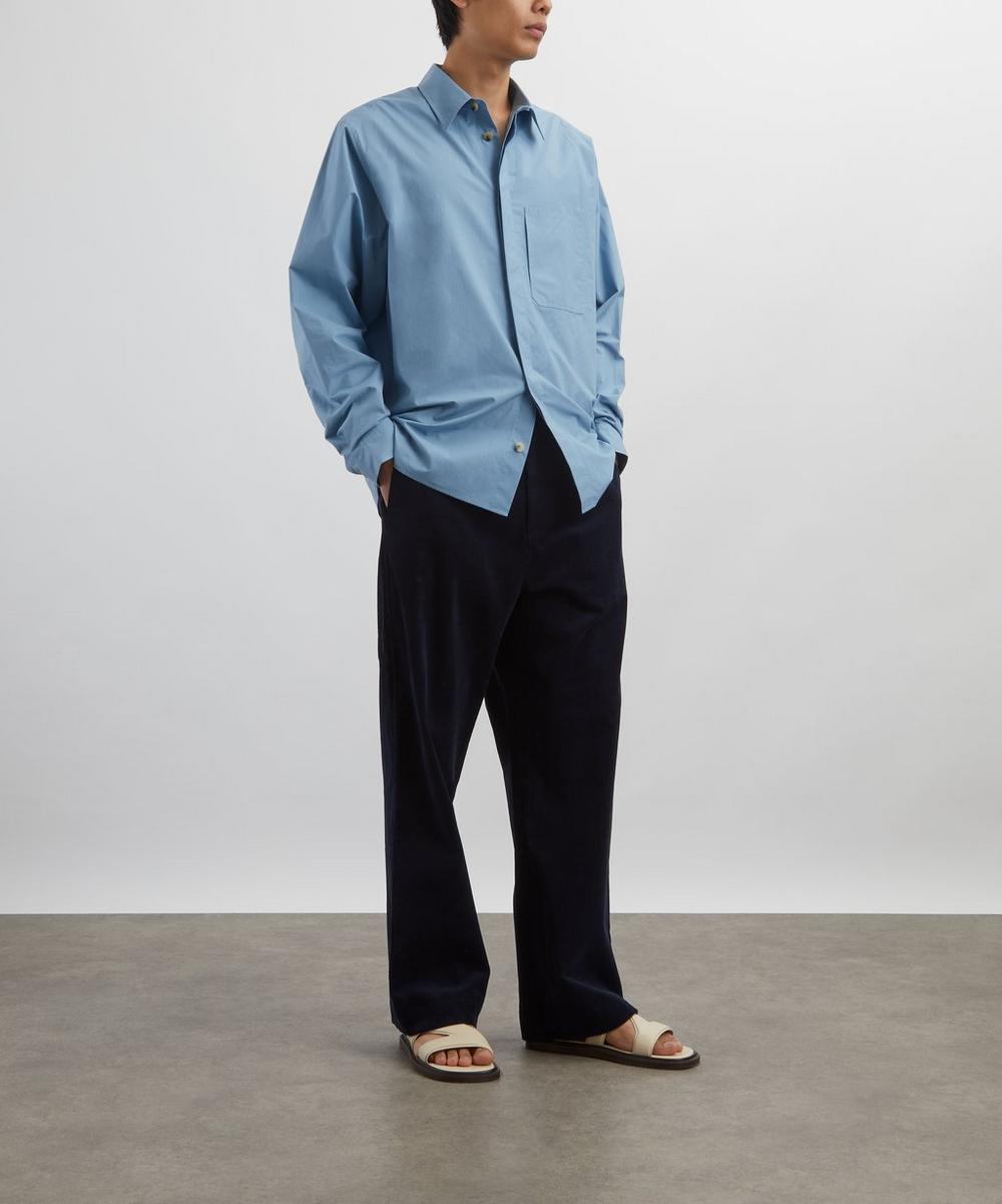 liberty london Le17septembre Blue Raglan Long-Sleeve Shirt