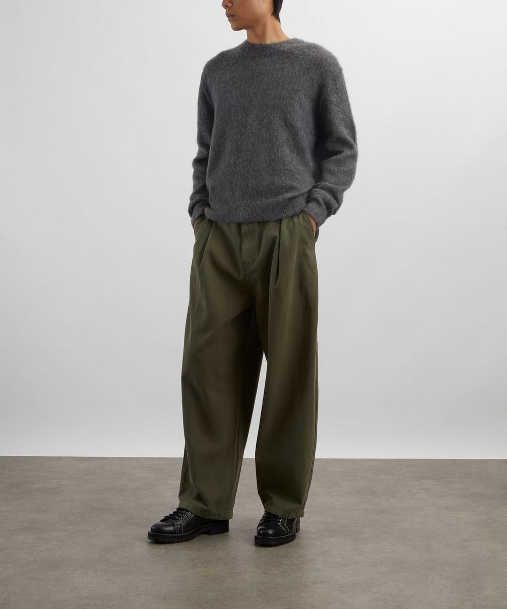 liberty london Le17septembre Khaki One-Tuck Wide Denim Jeans