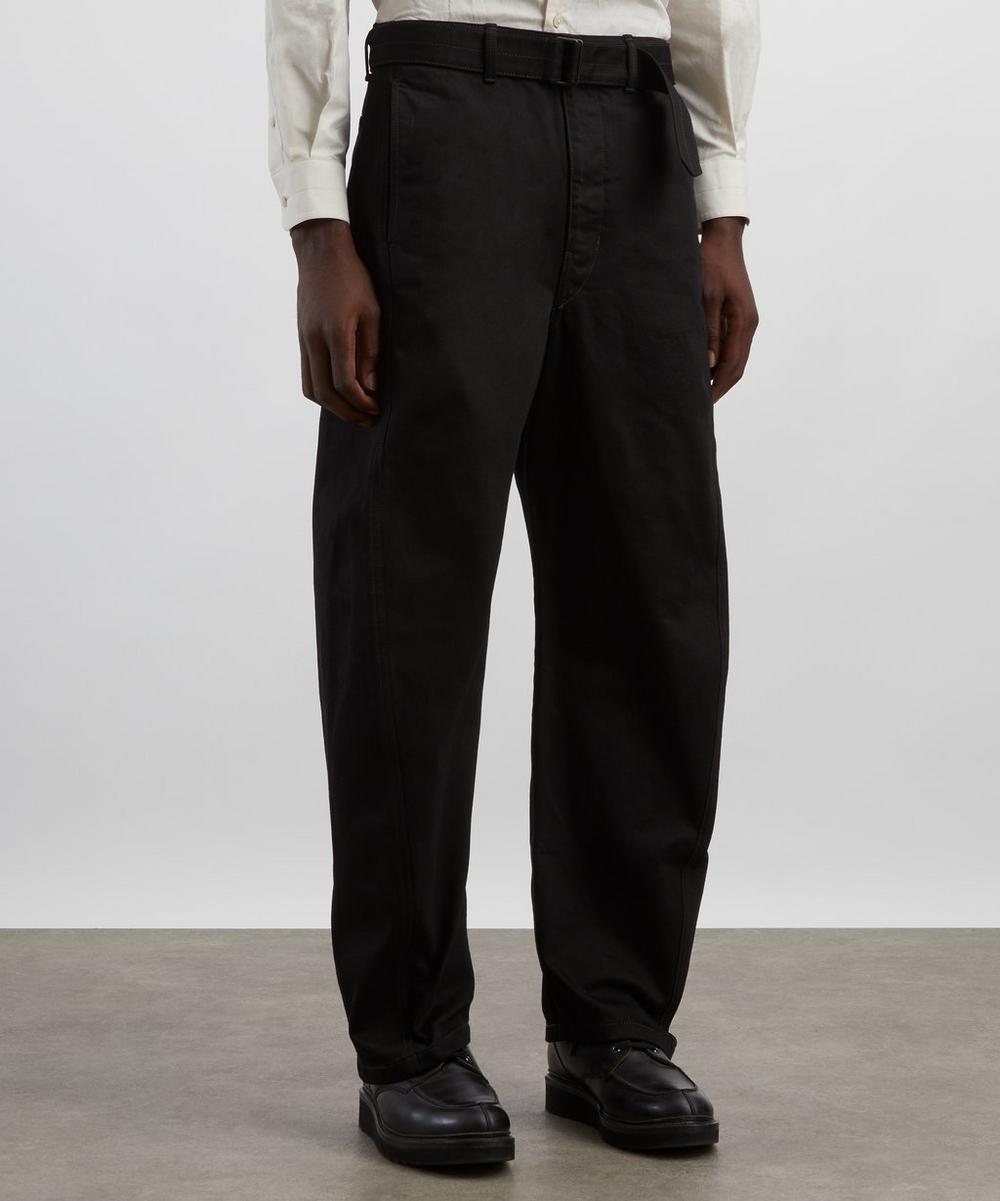 Liberty London Lemaire Black Twisted Belted Trousers