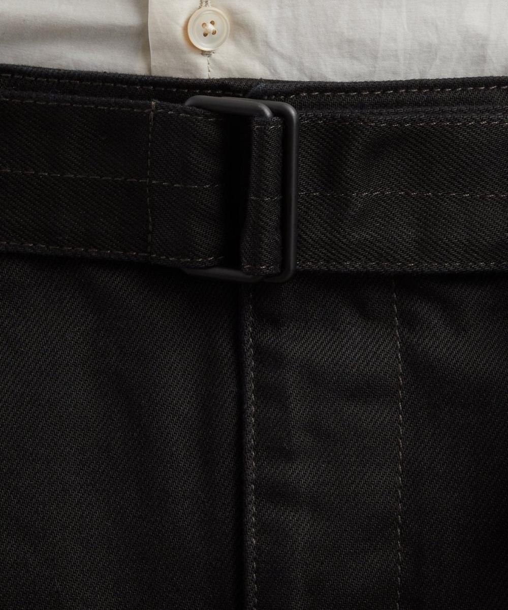 Liberty London Lemaire Black Twisted Belted Trousers