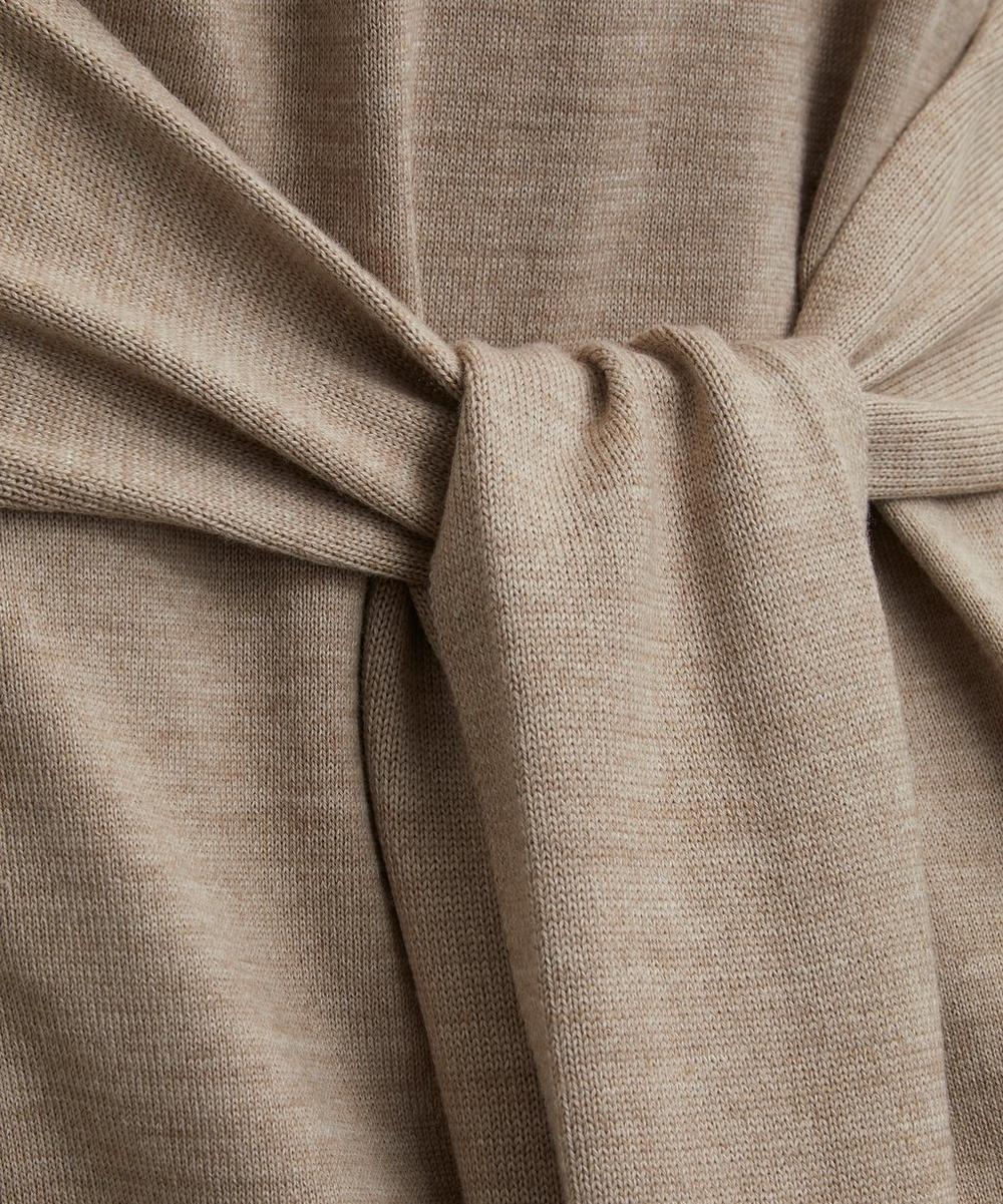 Liberty London Lemaire Light Taupe Trompe L’Oeil Dress