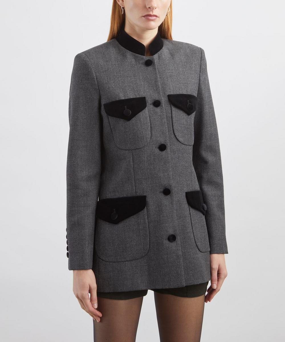 Liberty London Liberowe Raja Signature Grey Wool Jacket