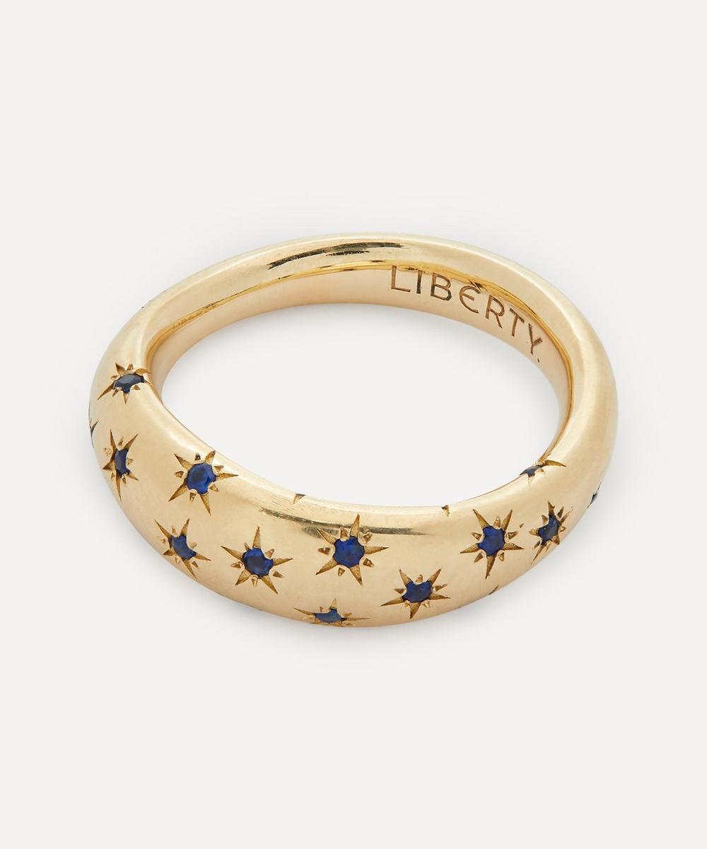 Liberty London Liberty 9ct Gold Handmade Ianthe Star Blue Sapphire Ring