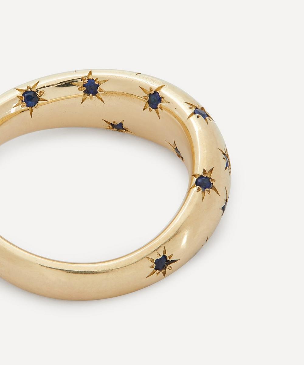 Liberty London Liberty 9ct Gold Handmade Ianthe Star Blue Sapphire Ring