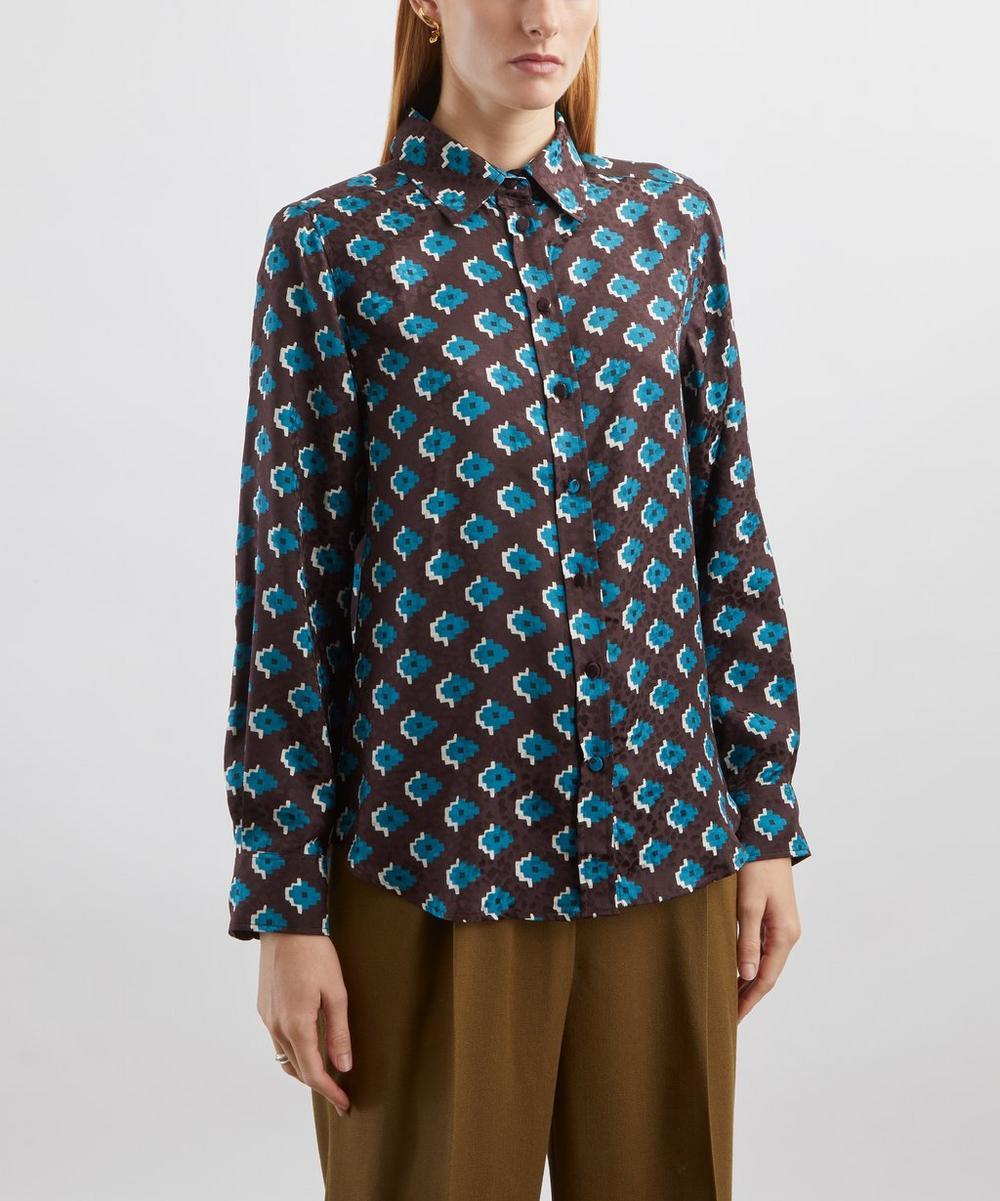 Liberty London Liberty Adamas Silk Jacquard Relaxed Shirt