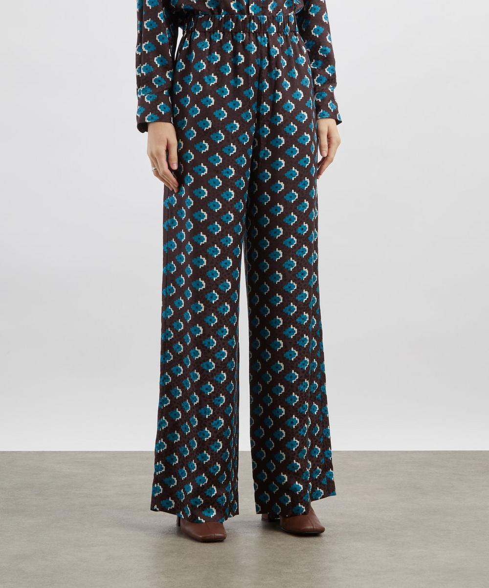 Liberty London Liberty Adamas Silk Palazzo Trousers