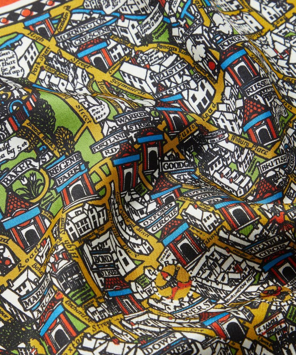 Liberty London Liberty Big Smoke Silk Twill Pocket Square