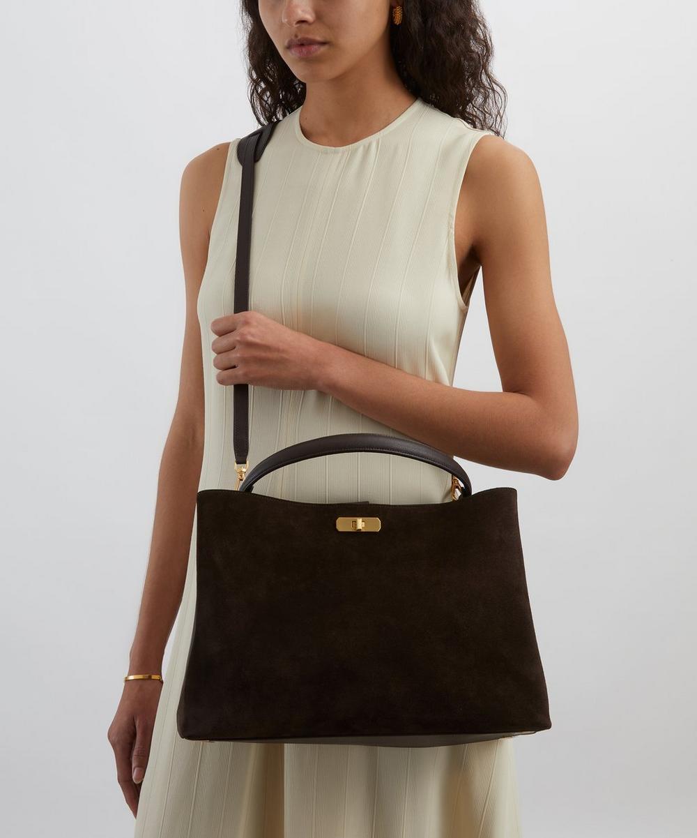 liberty london Liberty Burlington Suede Top Handle Bag