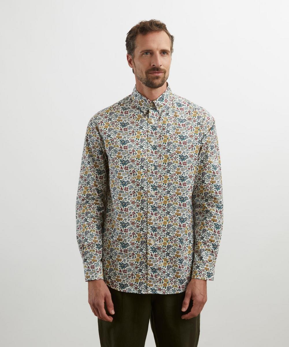 Liberty London Liberty Button-Down Regular Fit Cotton Shirt In Annabella