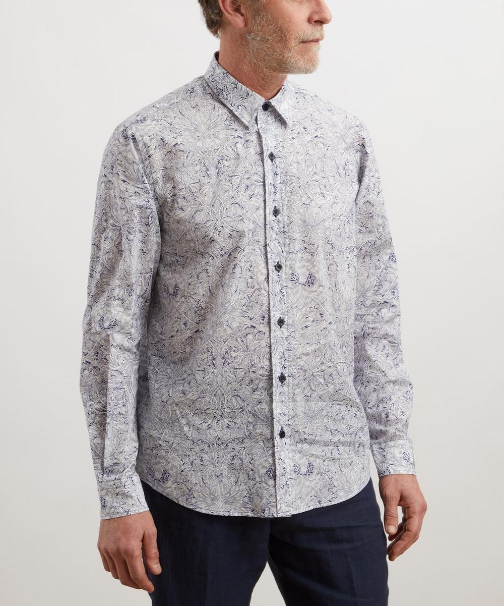 Liberty London Liberty Classic Fit Tana Lawn™ Shirt In Indigo Morris