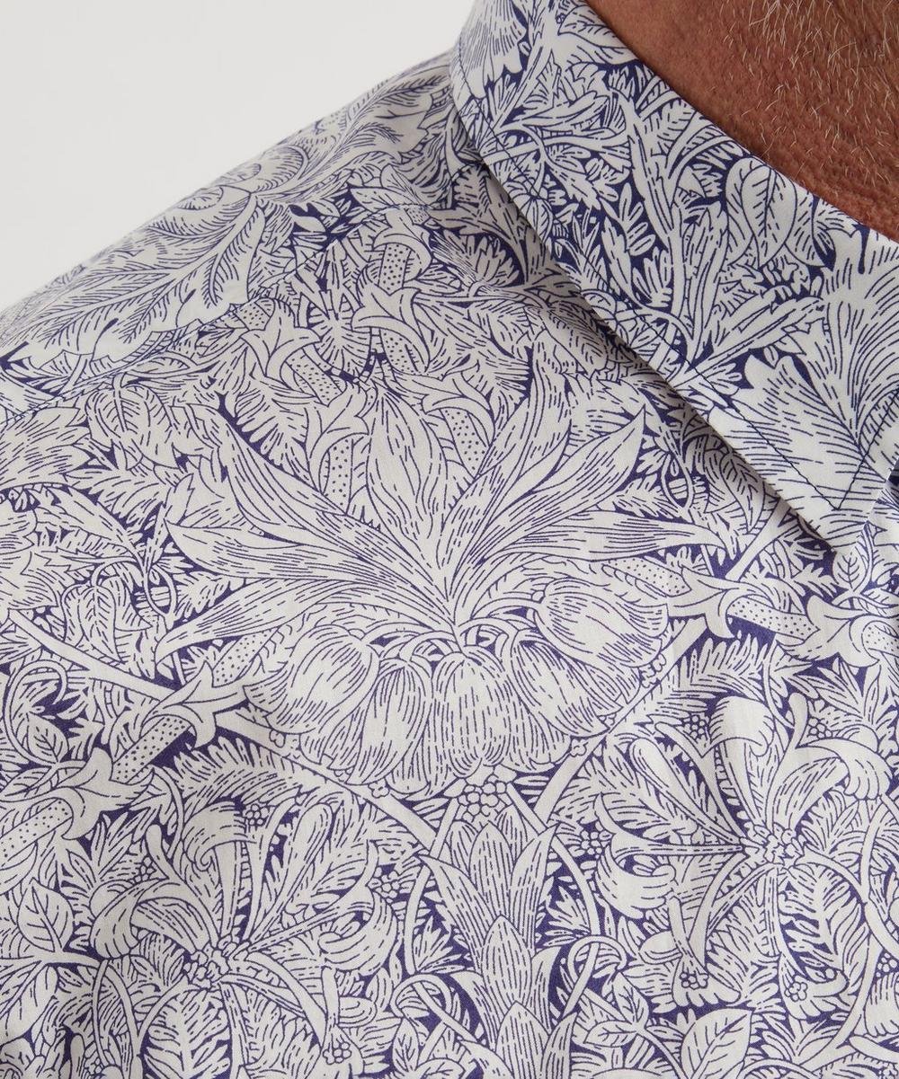Liberty London Liberty Classic Fit Tana Lawn™ Shirt In Indigo Morris