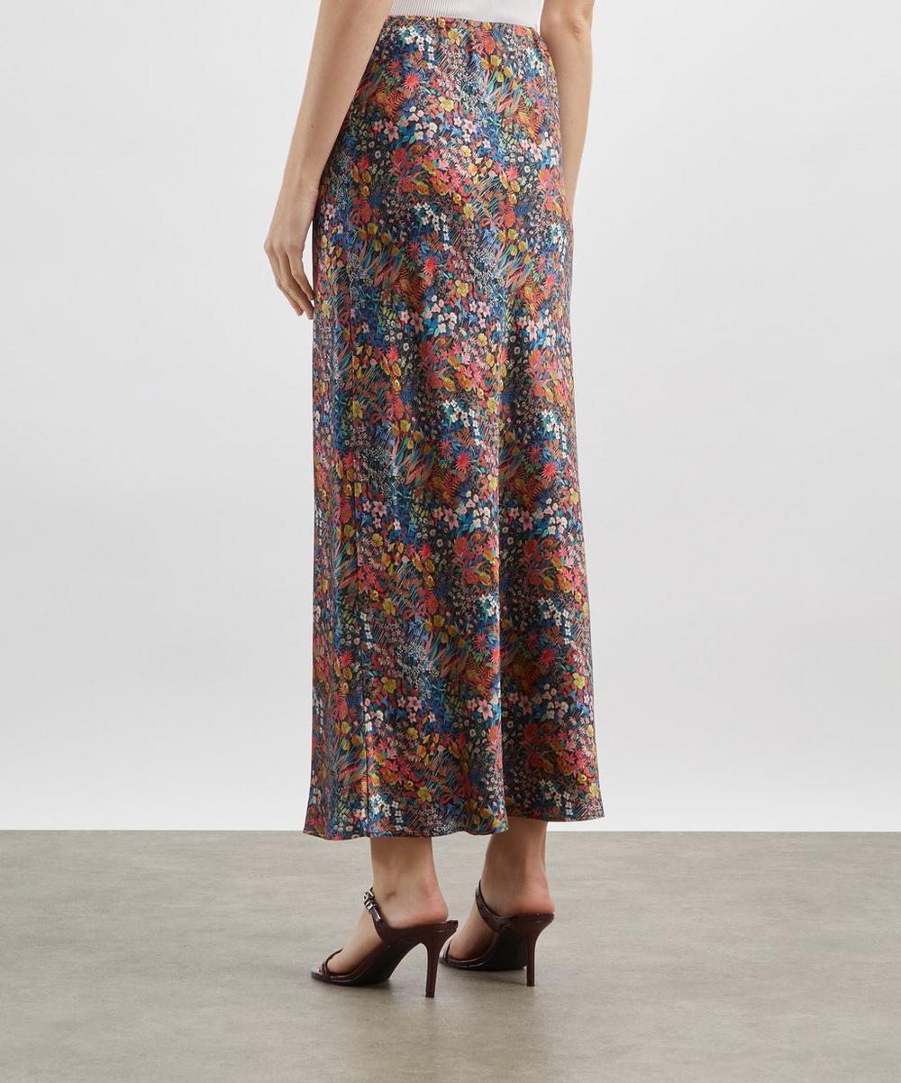 Liberty London Liberty Faria Flowers Silk Twill Slip Skirt