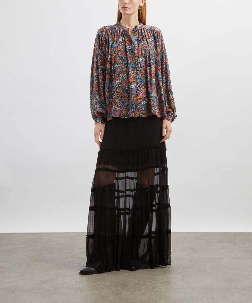 liberty london Liberty Faria Flowers Small Silk Boho Shirt