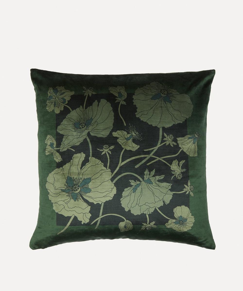 liberty london Liberty Fragile Blooms Velvet Cushion