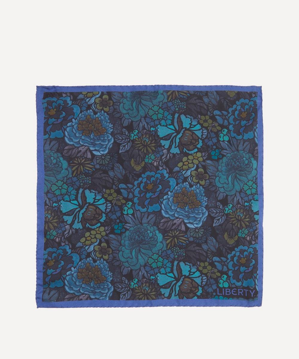 liberty london Liberty Heritage Garden Silk Pocket Square