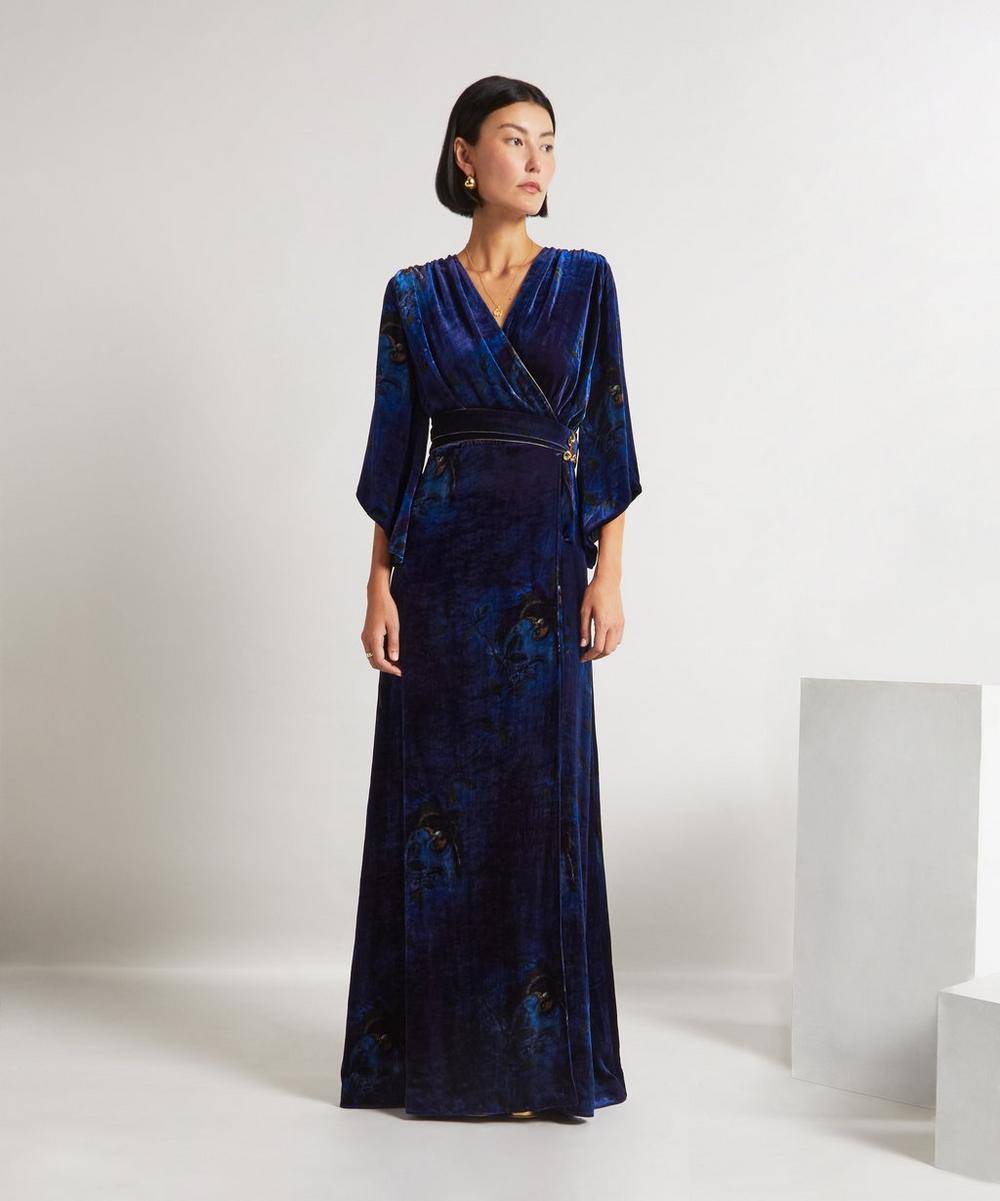 Liberty London Liberty HYPERNOVA 150 || Heron Long Velvet Wrap Dress