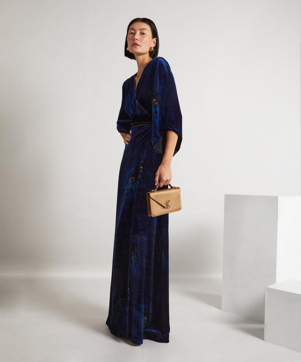 liberty london Liberty HYPERNOVA 150 || Heron Long Velvet Wrap Dress