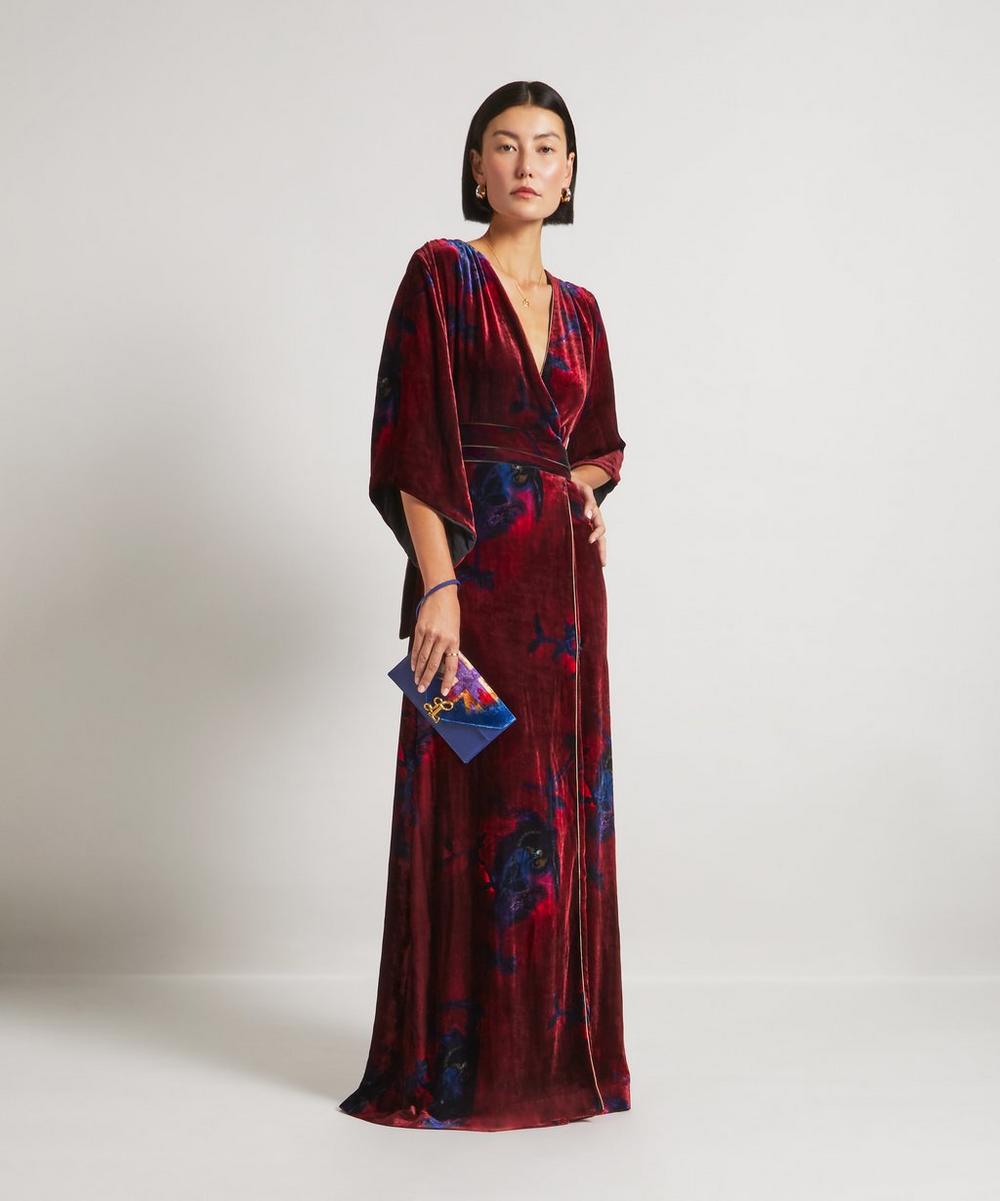 liberty london Liberty HYPERNOVA 150 || Heron Long Velvet Wrap Dress