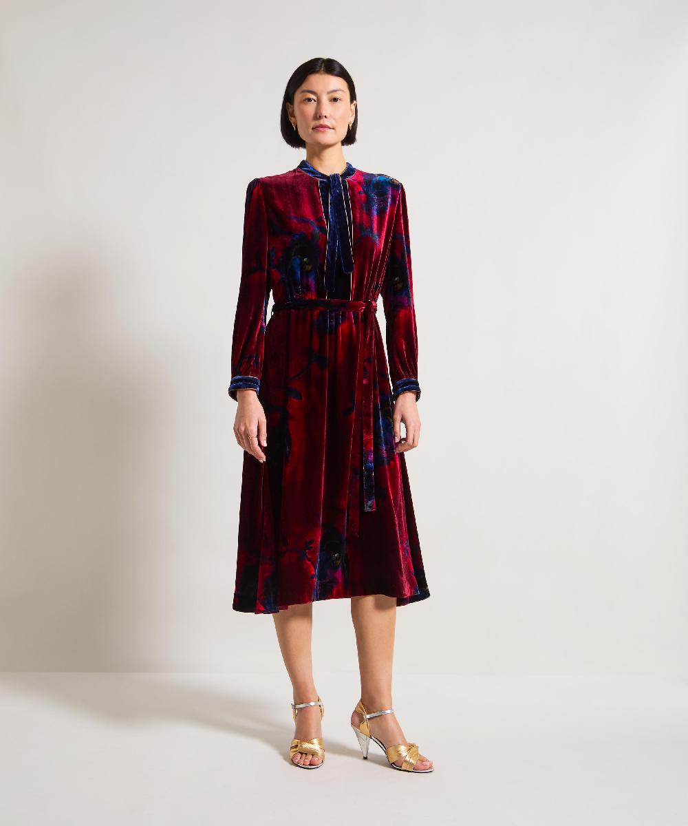 liberty london Liberty HYPERNOVA 150 || Heron Midi Velvet Wrap Dress