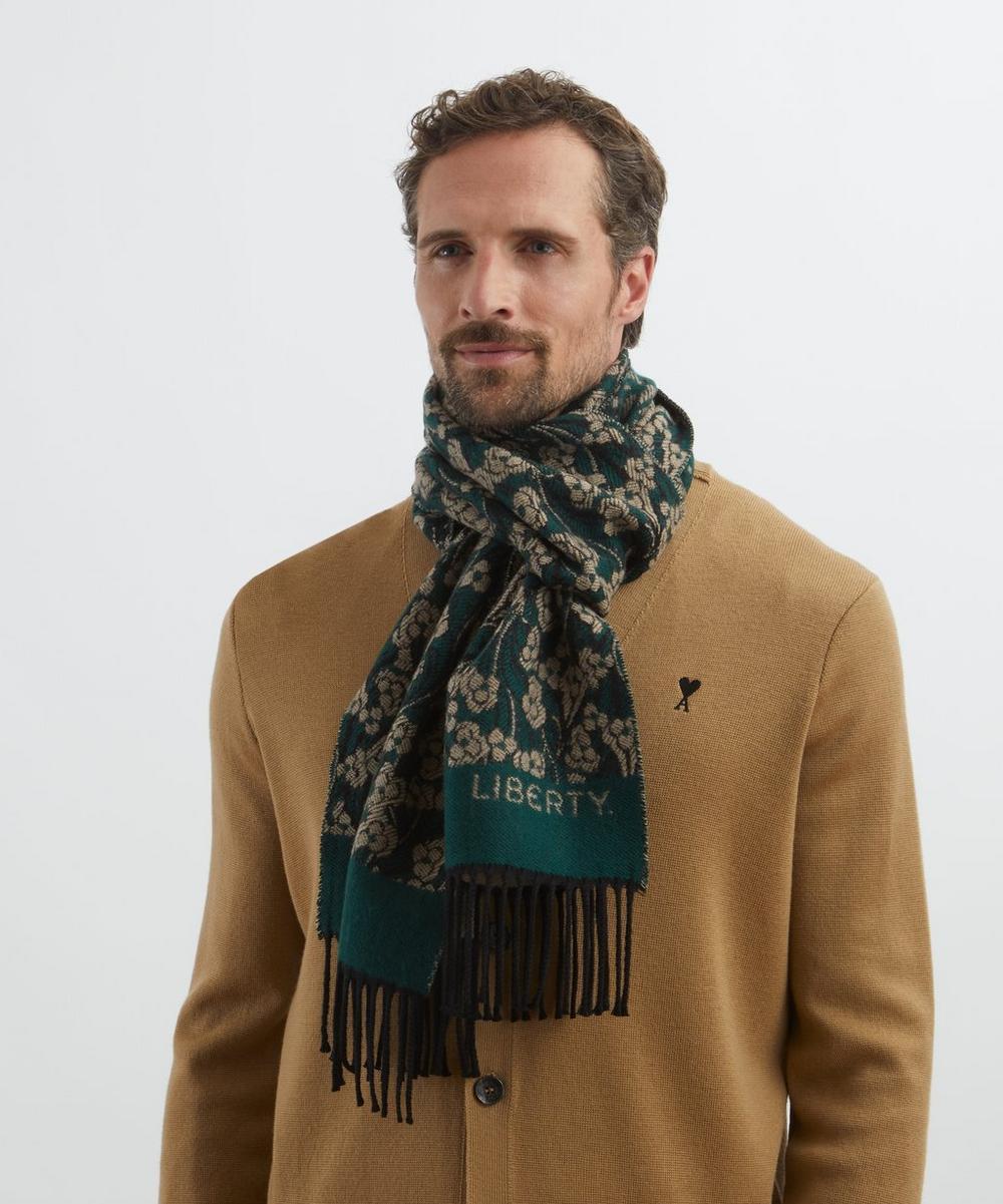 liberty london Liberty Laith 35X180 Jacquard Wool Scarf