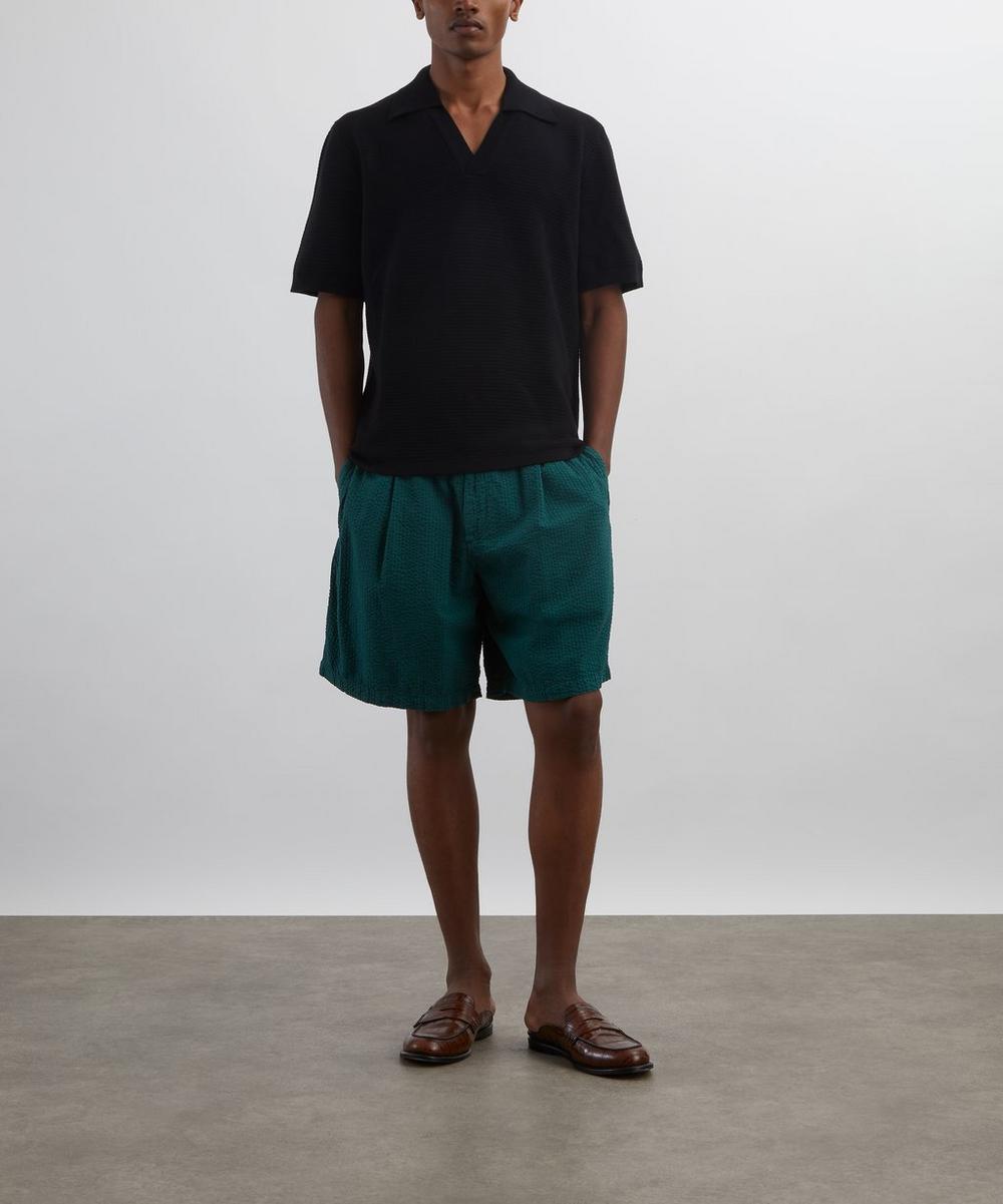 liberty london A.P.C. Black Livio Polo Shirt