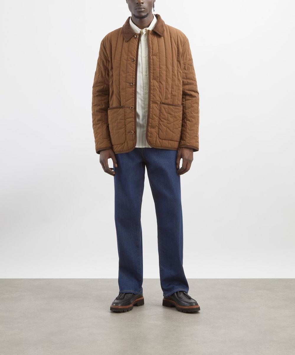 liberty london A.P.C. Clement Ecru Stripe Shirt