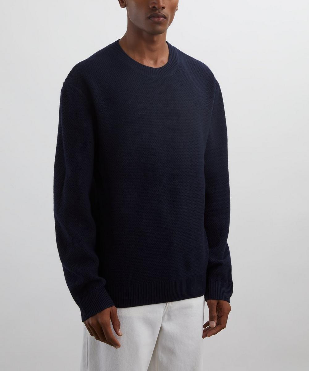 Liberty London A.P.C. Dark Navy Thomas Wool Jumper