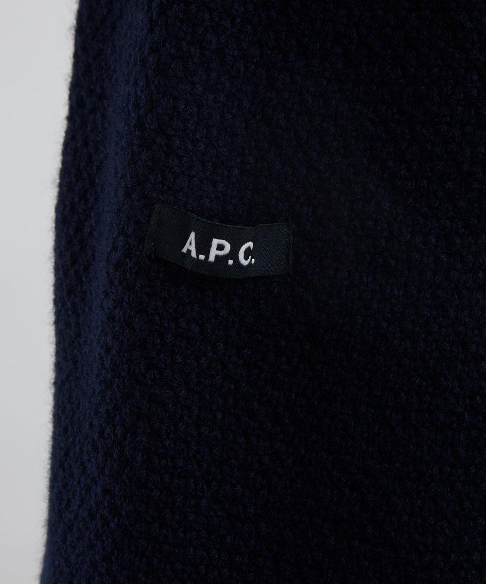 Liberty London A.P.C. Dark Navy Thomas Wool Jumper