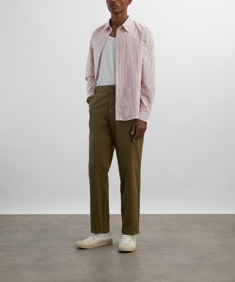 liberty london A.P.C. Greg Striped Cotton Shirt