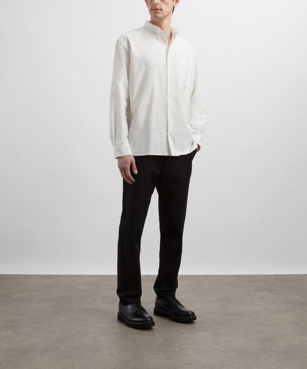 liberty london A.P.C. Mateo Logo Cotton Shirt