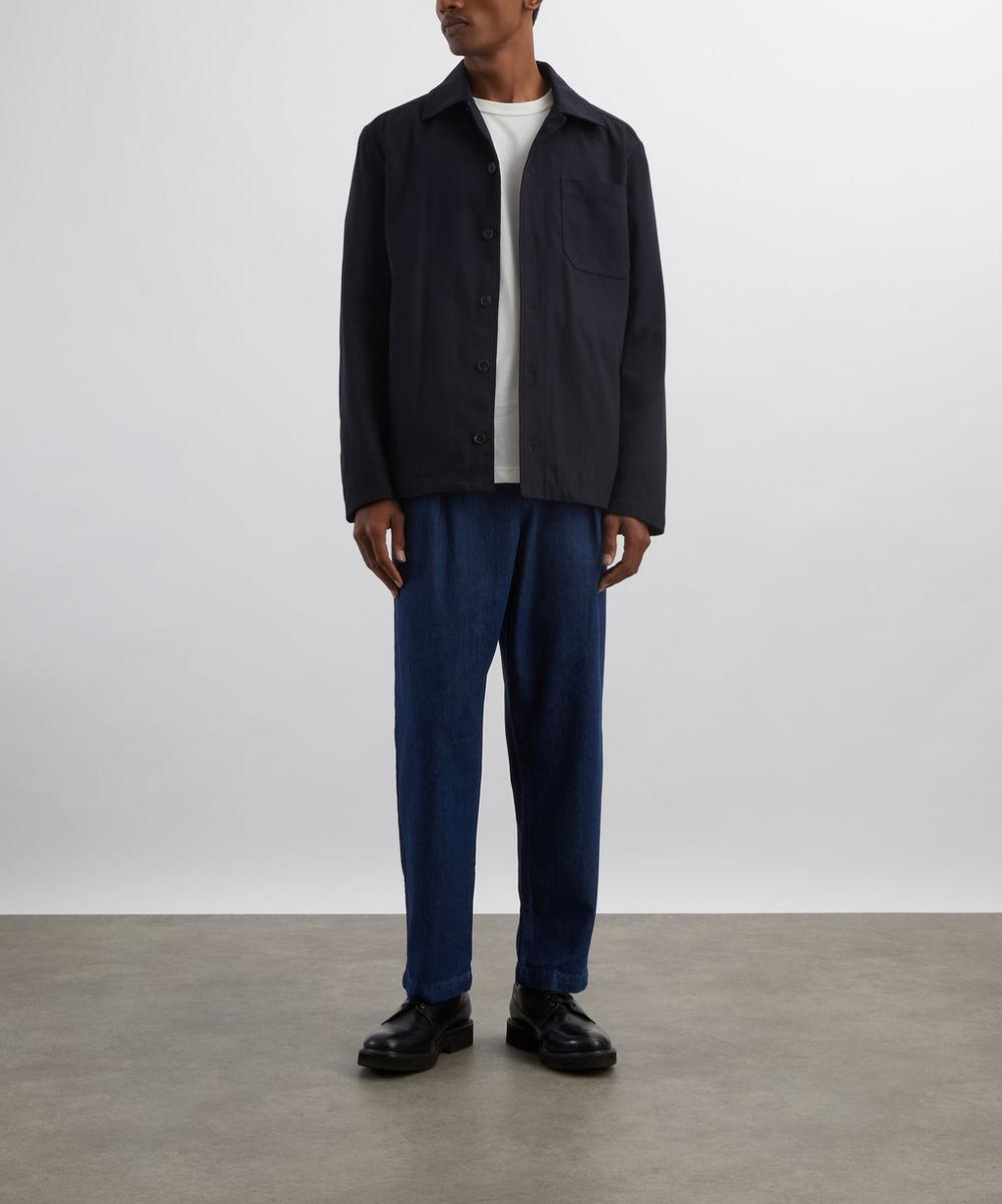 liberty london A.P.C. Navy Jeffray Jacket