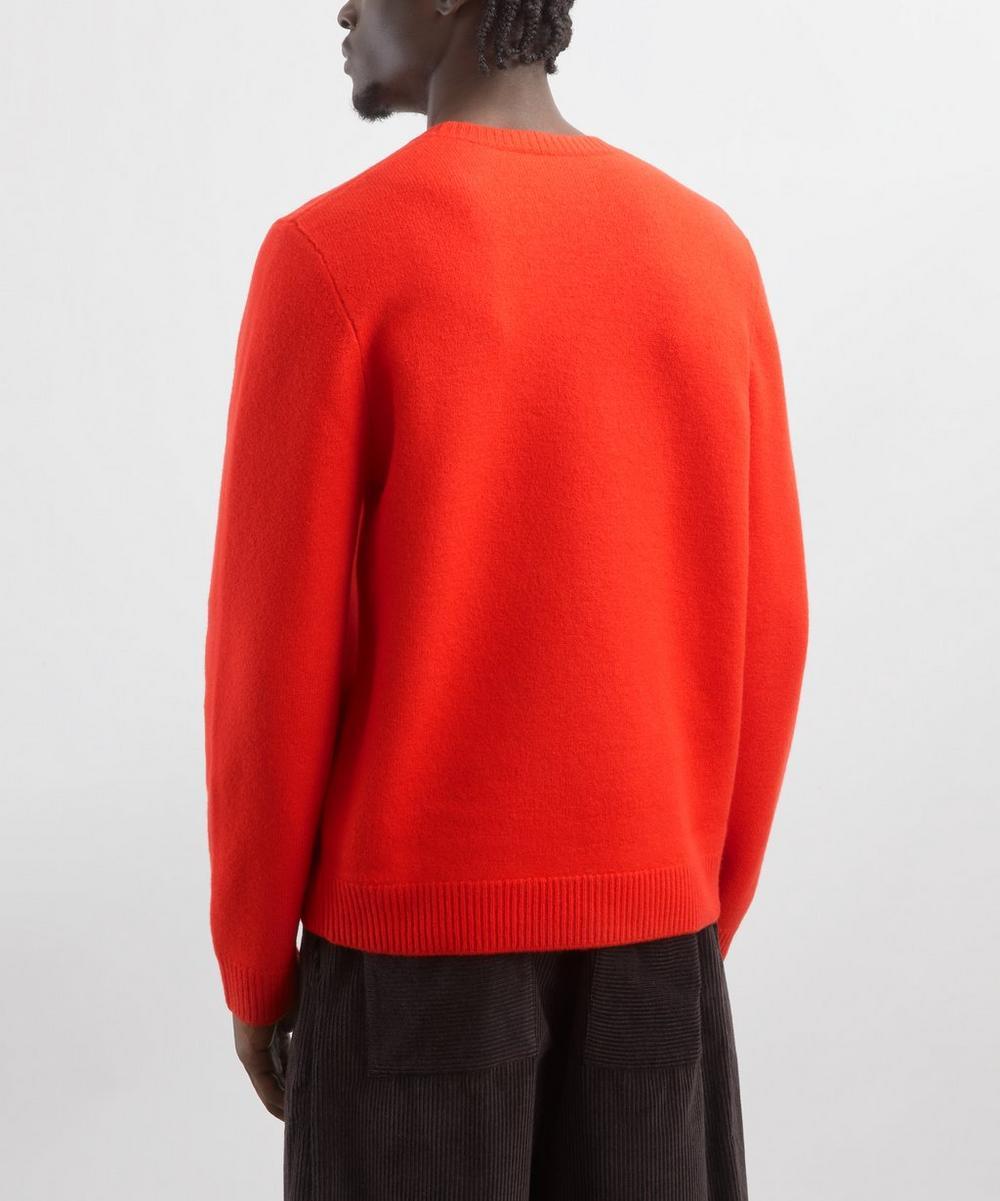 Liberty London A.P.C. Red Edward Merino Wool Jumper