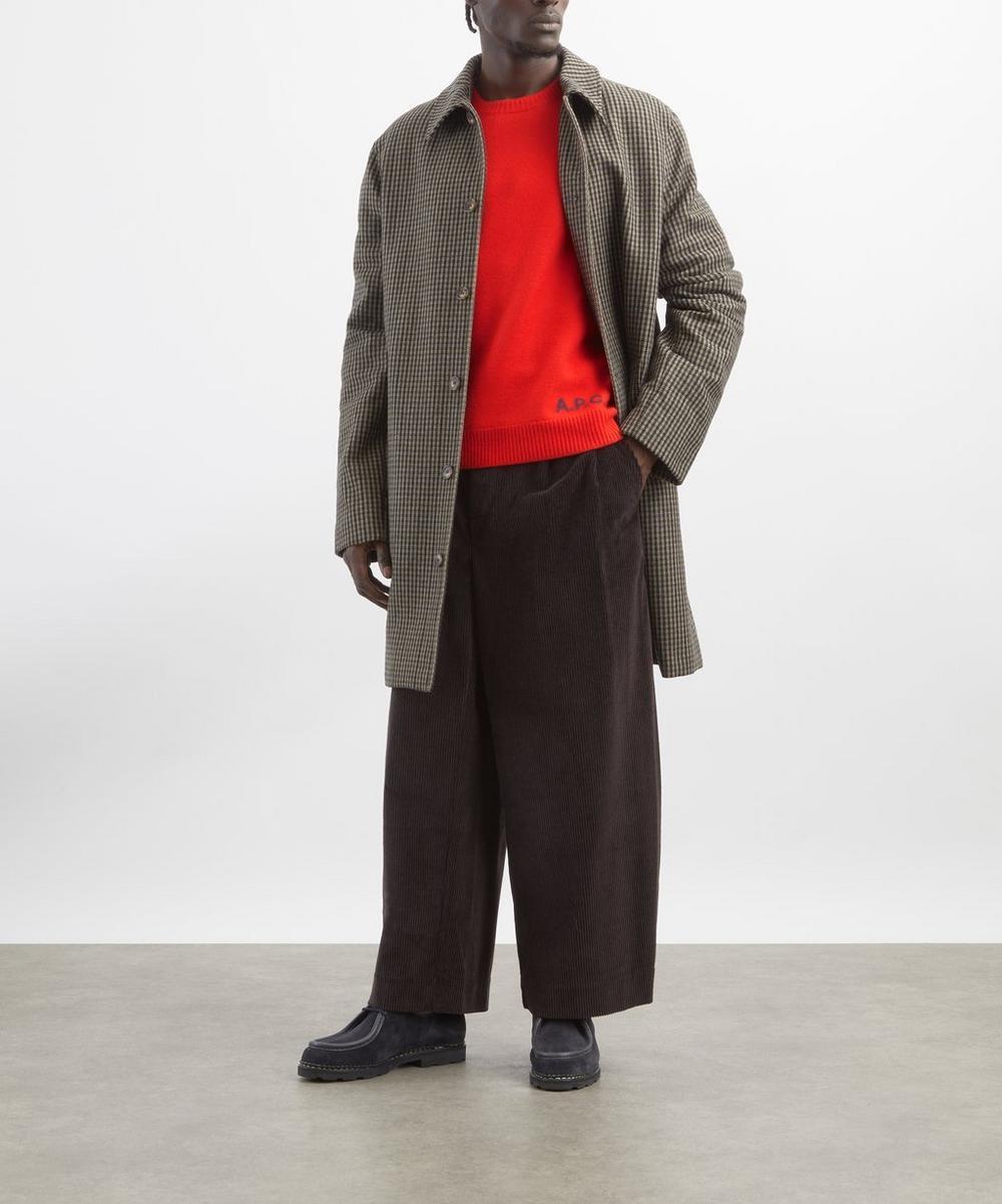 liberty london A.P.C. Red Edward Merino Wool Jumper