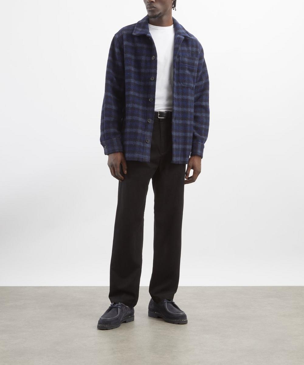 liberty london A.P.C. Stanley Wool Check Shirt