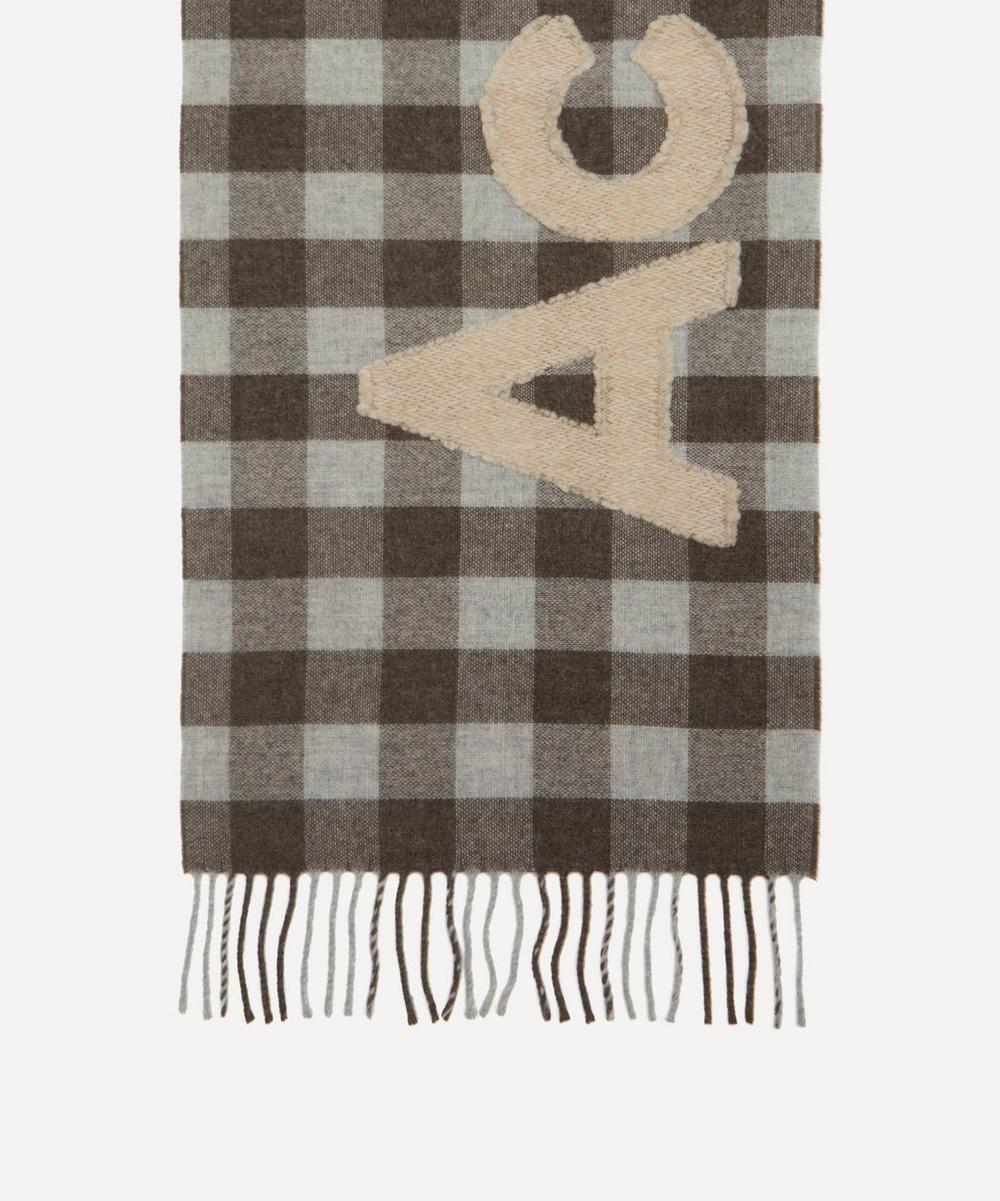 Liberty London Acne Studios Check Logo Scarf