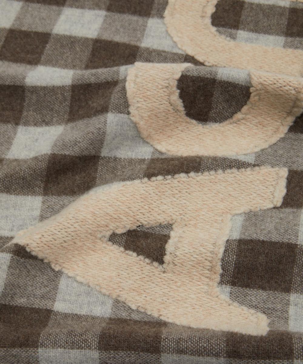 Liberty London Acne Studios Check Logo Scarf