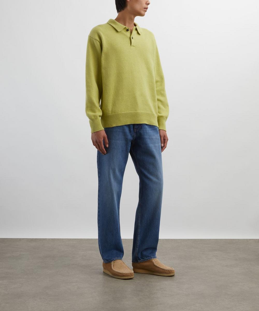 liberty london Adsum Chartreuse Pady Polo Jumper