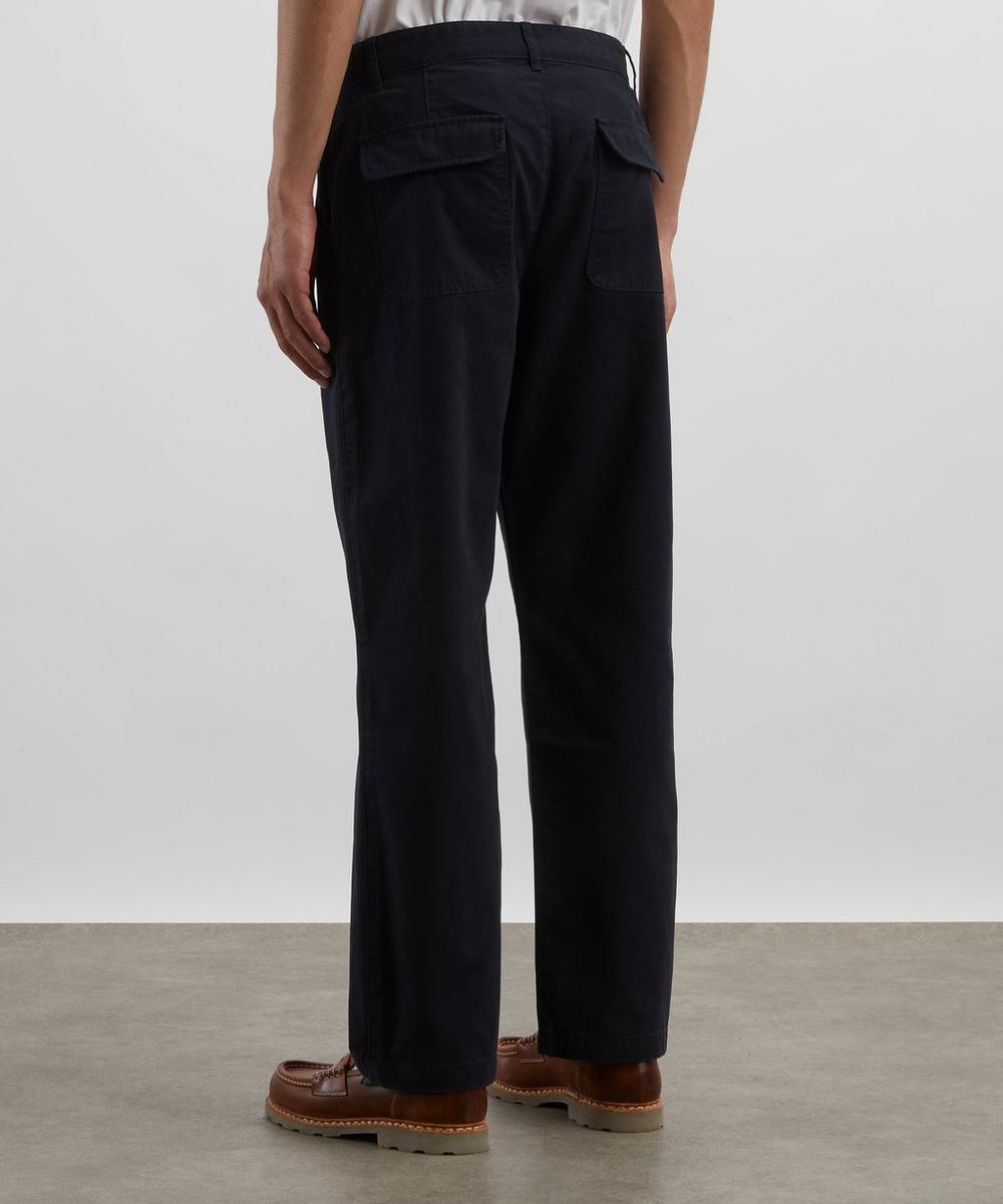 Liberty London Adsum Navy Flap Pocket Trousers