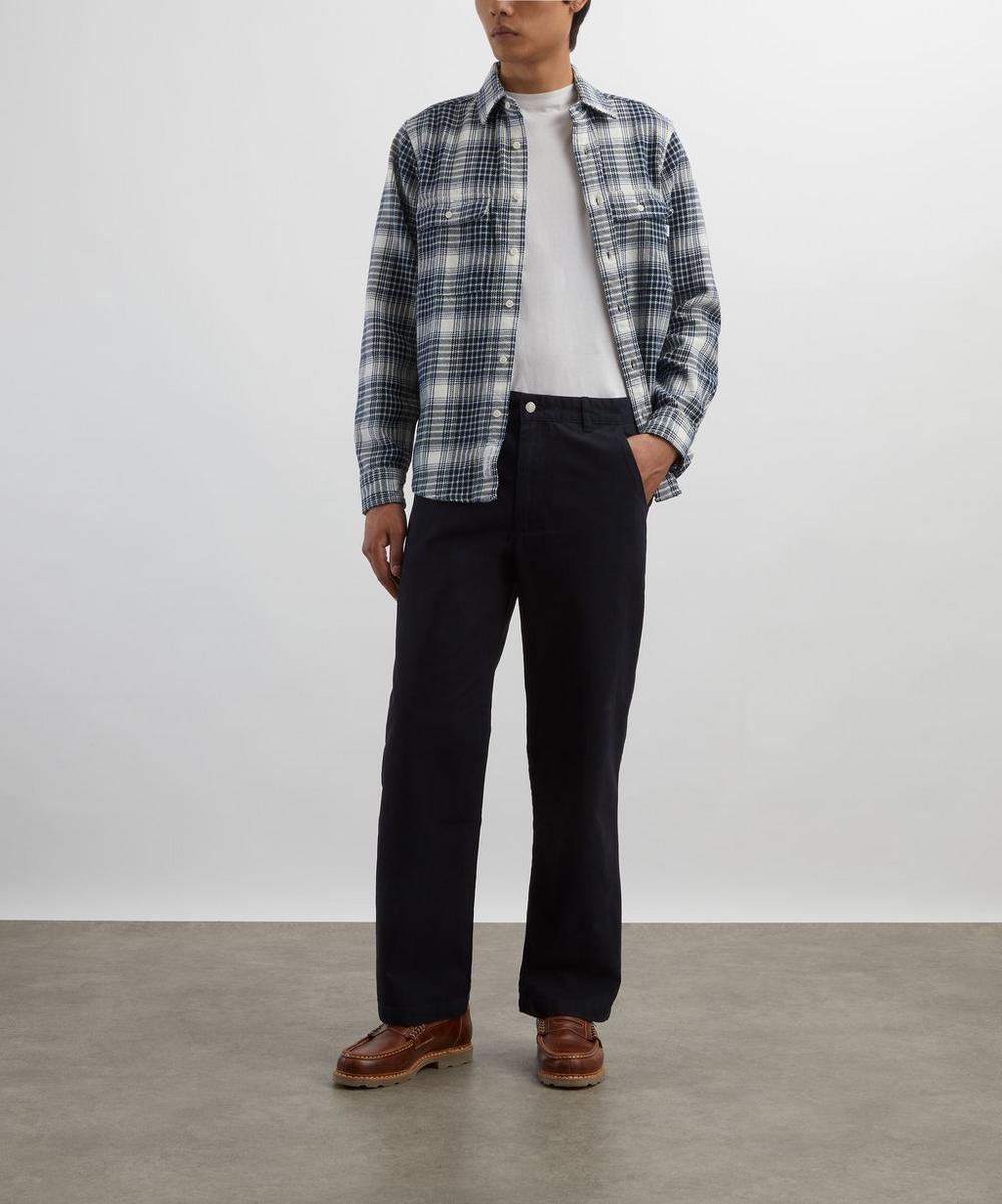liberty london Adsum Navy Flap Pocket Trousers