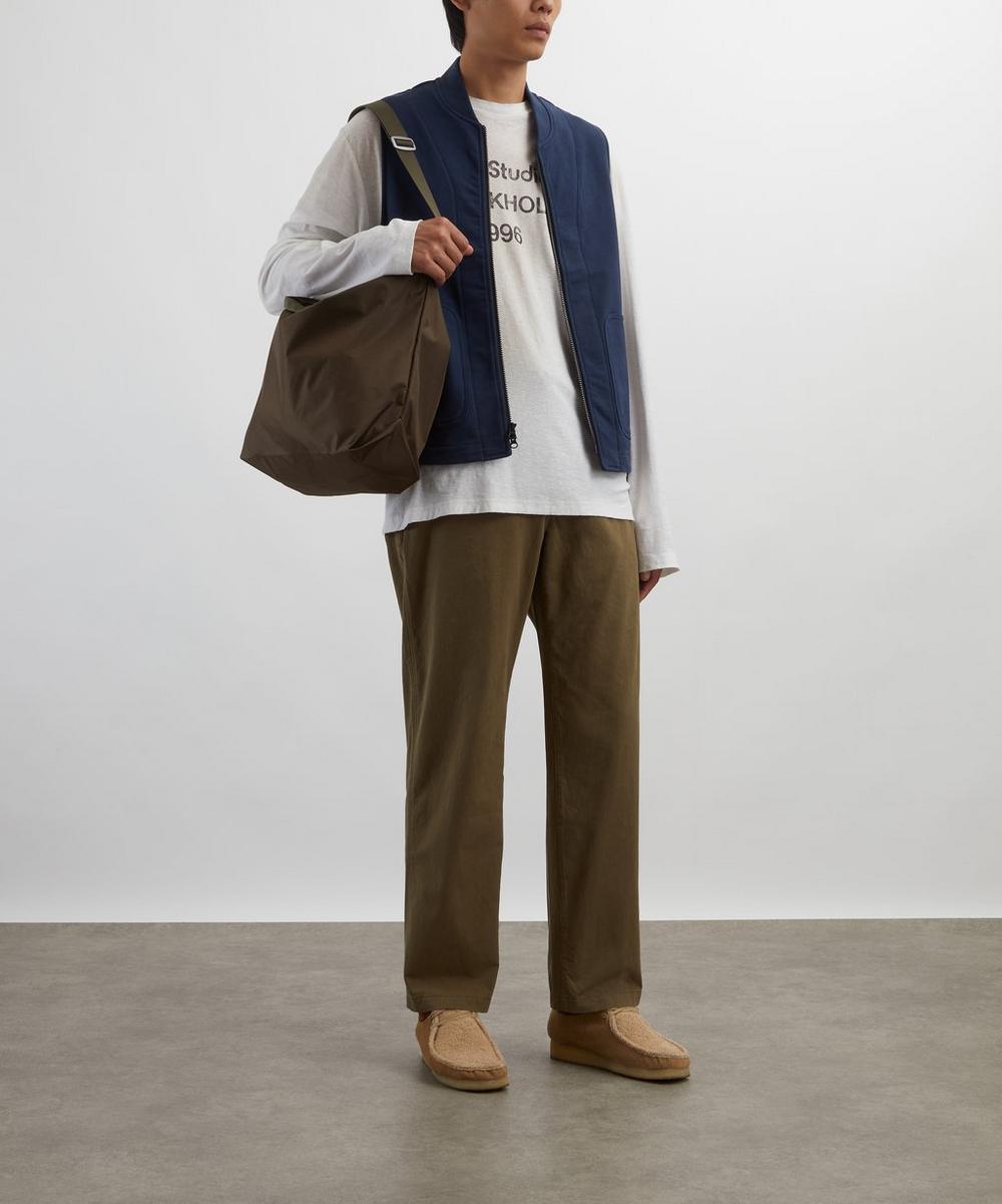 liberty london Adsum Olive Belted Bank Trousers