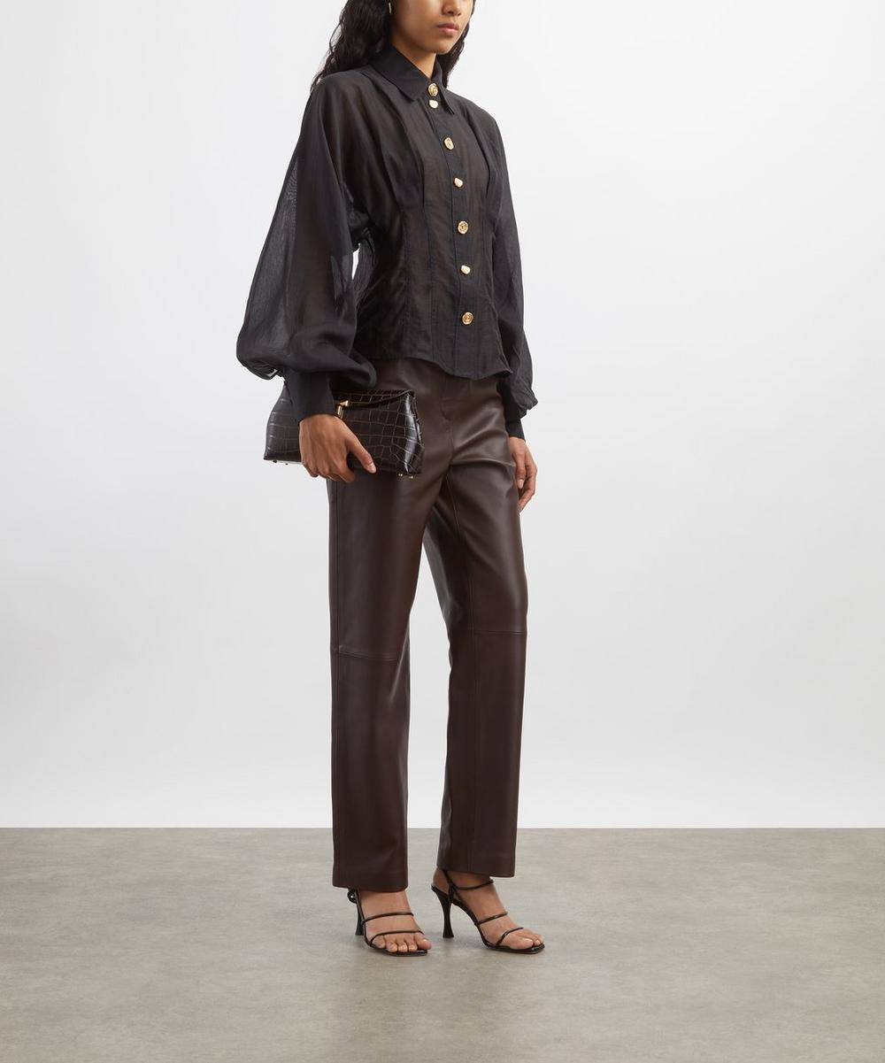 liberty london Aje Black Alexa Shirt